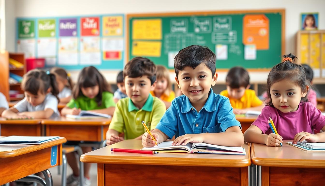 Student using a study guide to organize academic notes
